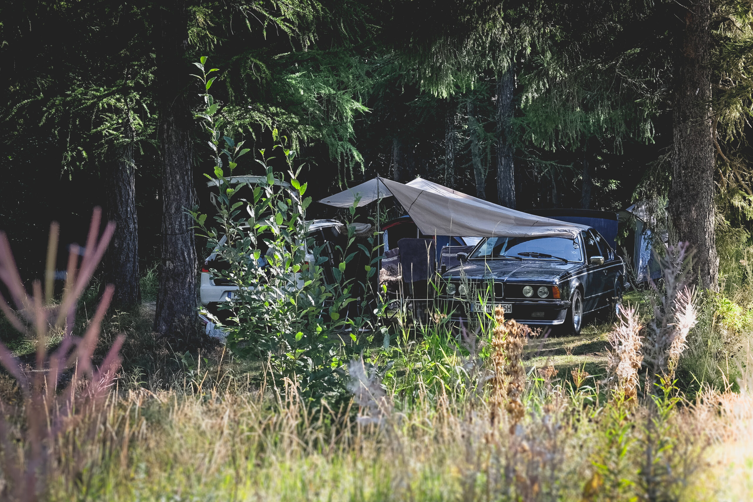 Camping mit Oldtimer