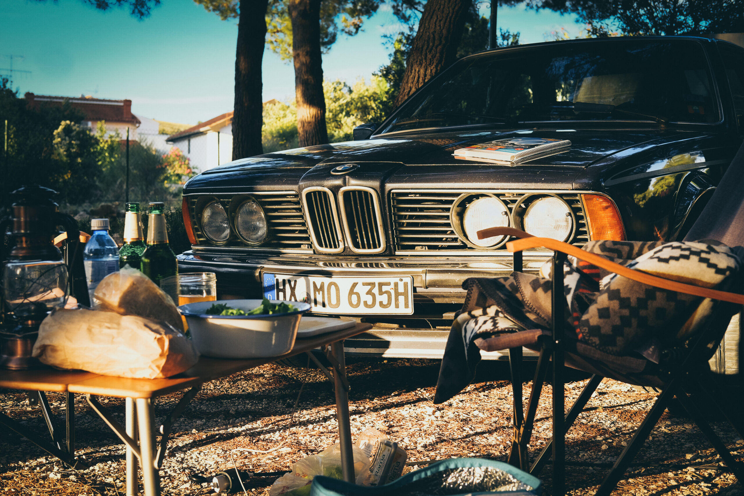 BMW E24 Oldtimer Camping