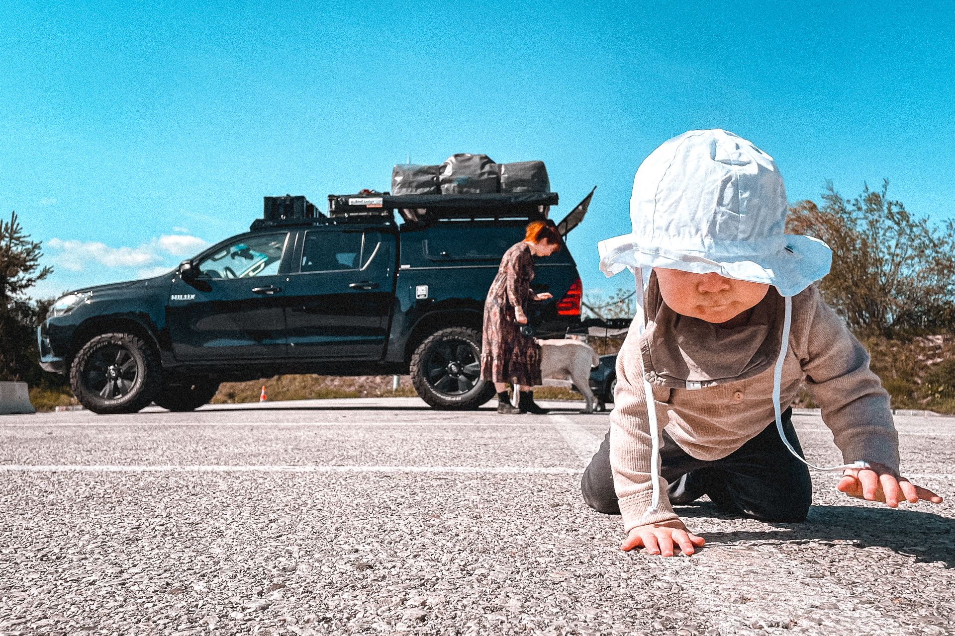 Mit Baby auf Reisen mit Dachzelt